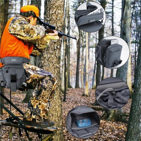 Drop Leg Bag for Men Tactical Metal Detecting Thigh Pack with Water Bottle Pouch - Picture 2 of 7